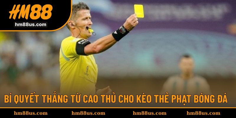 Bí quyết thắng lớn từ cao thủ cho kèo thẻ phạt