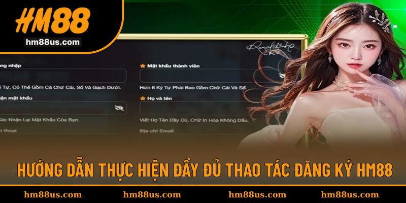 Hướng dẫn hoàn tất thực hiện nhanh đăng ký tại HM88